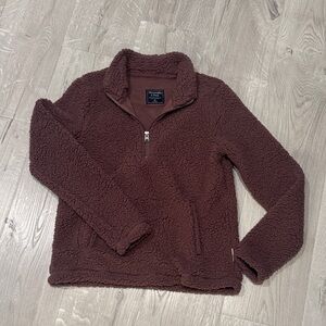 Abercrombie & Fitch Mauve Sherpa Jacket